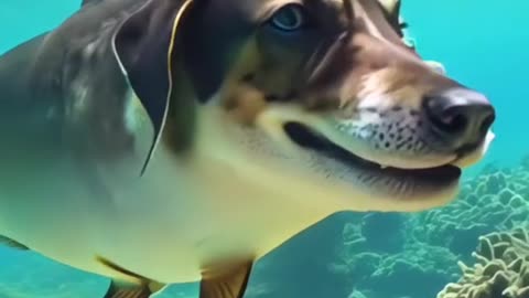 DogFish 😱 #dog #fish #dogfish #shorts #fyp