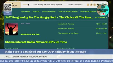 Shema Internet Radio Live Daily Stream