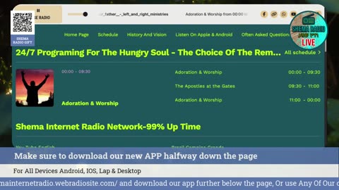 Shema Internet Radio Live Daily Stream