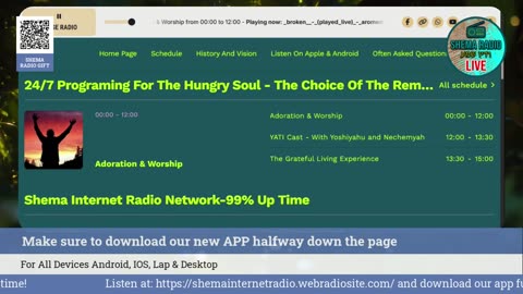 Shema Internet Radio Live Daily Stream