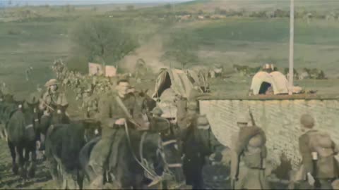 US Cavalry Troops Moving Through Meuse-Argonne