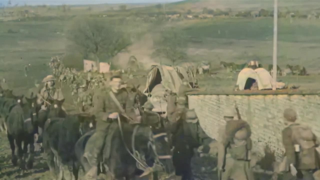 US Cavalry Troops Moving Through Meuse-Argonne