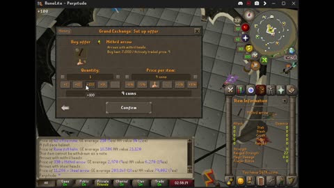 Weird arrow prices on my f2p pure