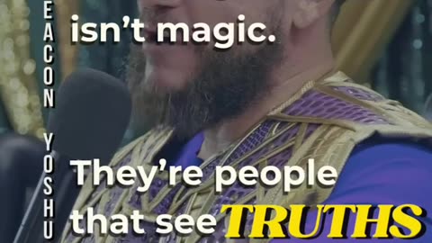 Not all vision is sight—some truths are only seen by those who look deeper.