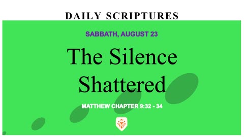 The Silence Shattered