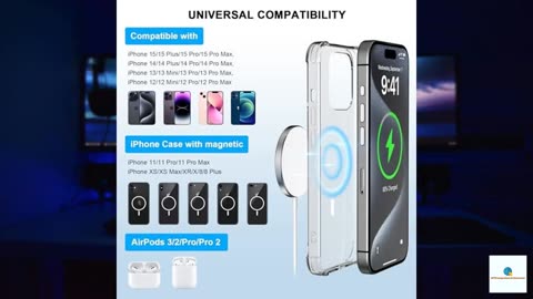 Magnetic Wireless Charger Fast Charging for iPhone 16, esbeecables 20W PD Fast Charger Blo