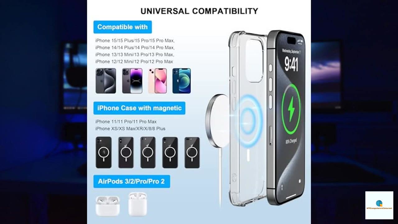 Magnetic Wireless Charger Fast Charging for iPhone 16, esbeecables 20W PD Fast Charger Blo