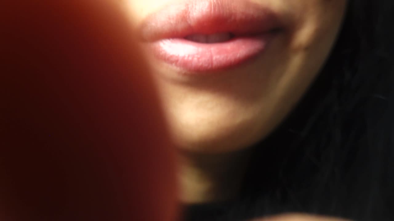 Yawning and massaging your face