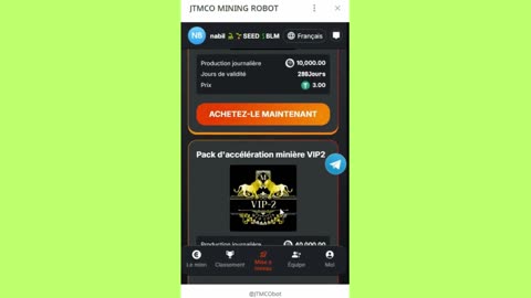 BIG MINING MINI APP BOT TELEGRAM JTMCO MINING