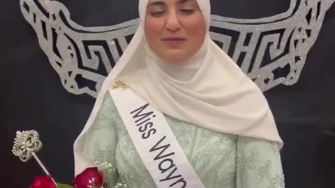 Ameera Hashwi is "Miss Wayne County" in Dearborn, America.
