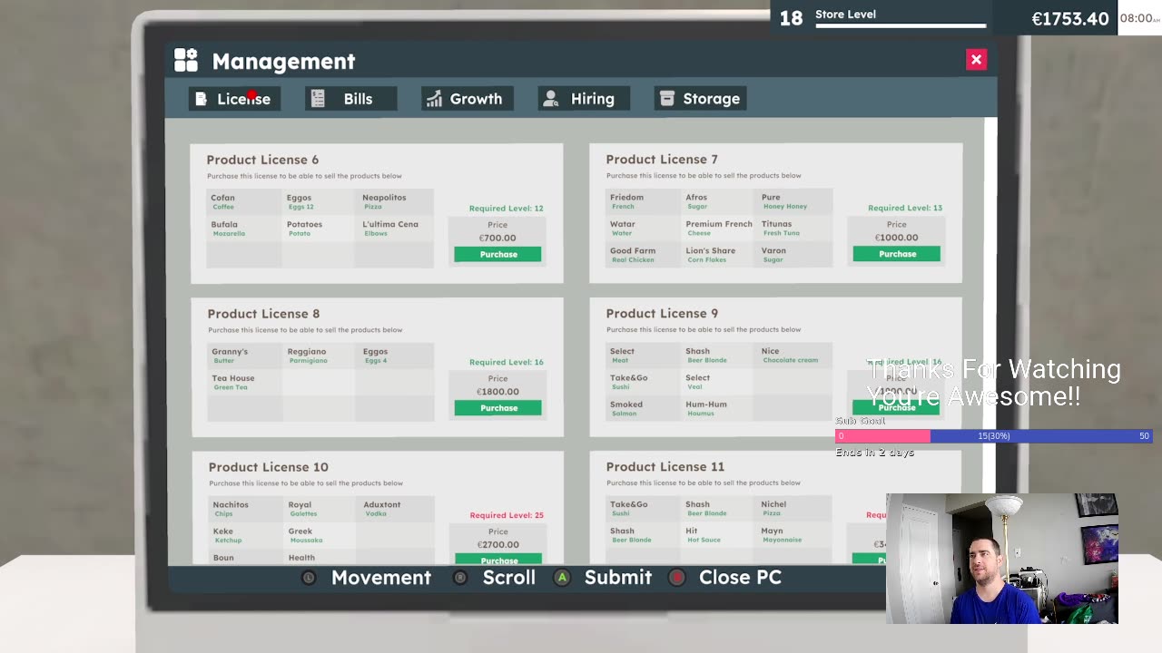 Multi-Stream FB YT Twitch - Supermarket Simulator - WinWithAndrew #businessowner #couplegamers