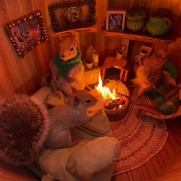 Large Acorn Squirrel Home