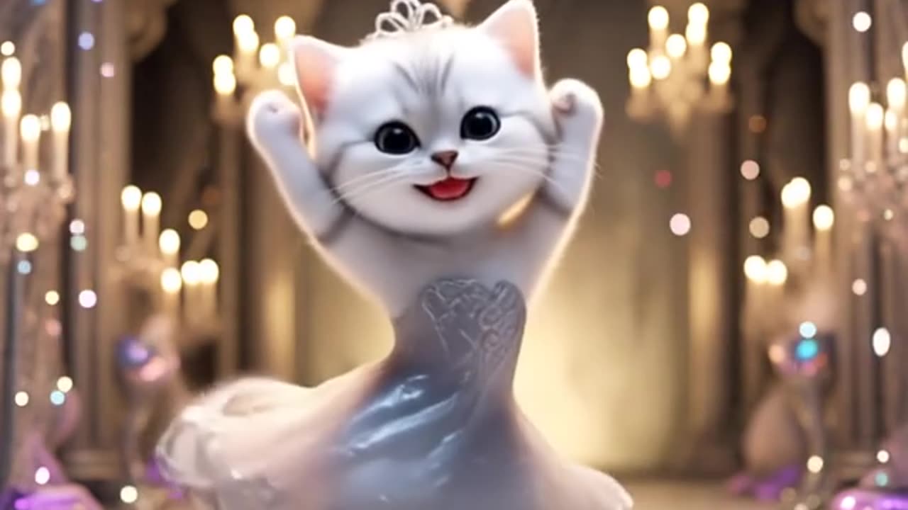 A cat dancing