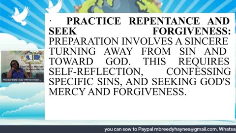 Monday bible study 17th November 2025