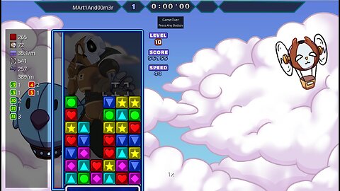 Panel Attack Time Attack Level 10 Score 56,155