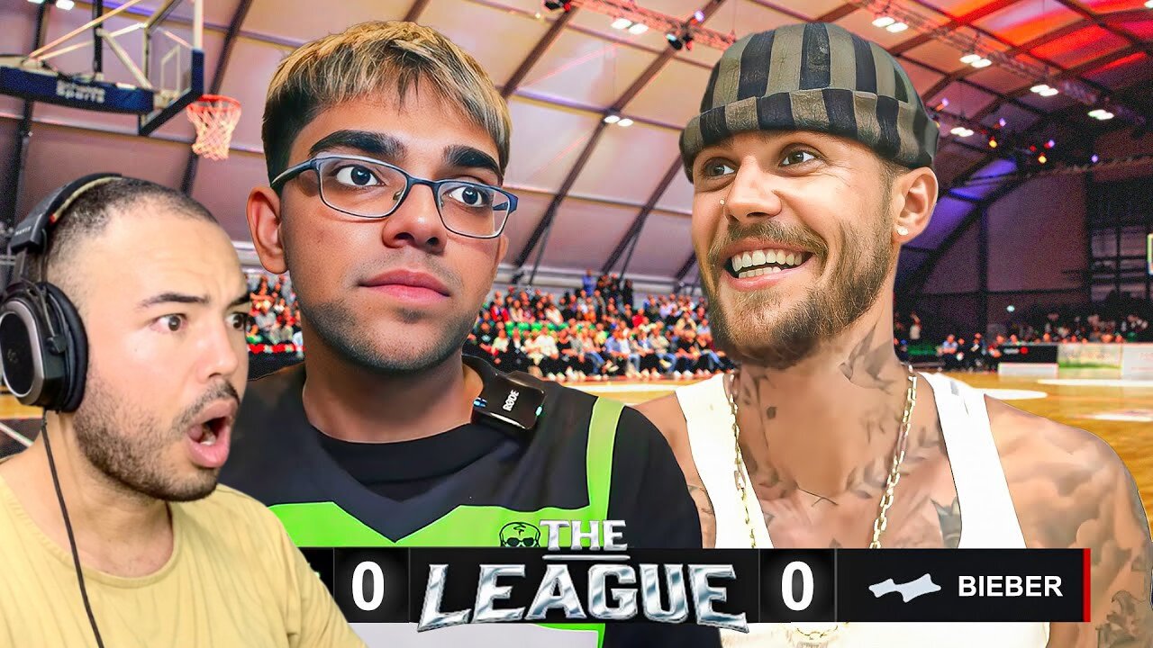 Kalkazian reacts N3ON | Team Neon VS Team Justin Bieber 5v5 Basketball! The League Group