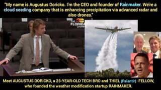 Augustus Doricko (25) Tech Bro & Thiel (Palantir) Fellow Founder of Rainmaker Weather Modification