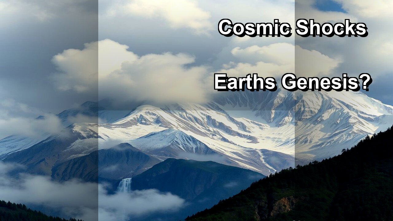 Earth's Cosmic Shocks: Did They Make Us?