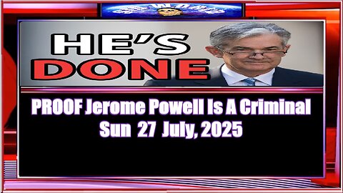 PROOF Jerome Powell Is A Criminal