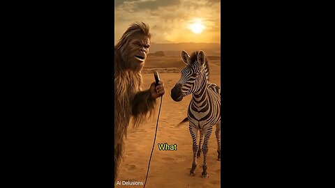 Bigfoot and zebra