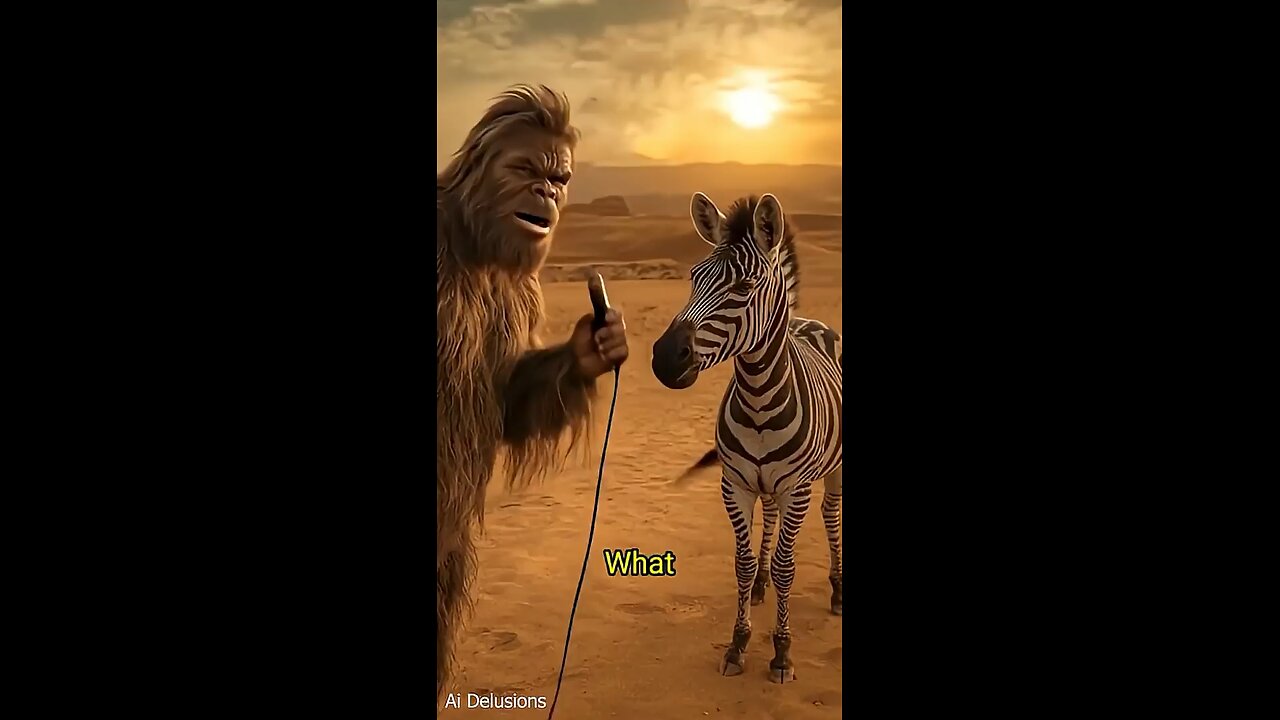 Bigfoot and zebra