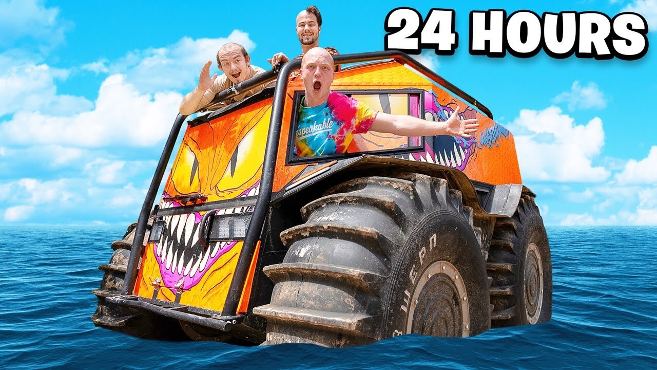 I Survived 24 HOURS in a TANK Overnight Challenge! 😱🚱
