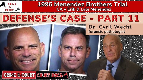 Menendez Brothers 1996 Trial | Defense's Case - Part 11 (CA v Erik & Lyle Menendez)