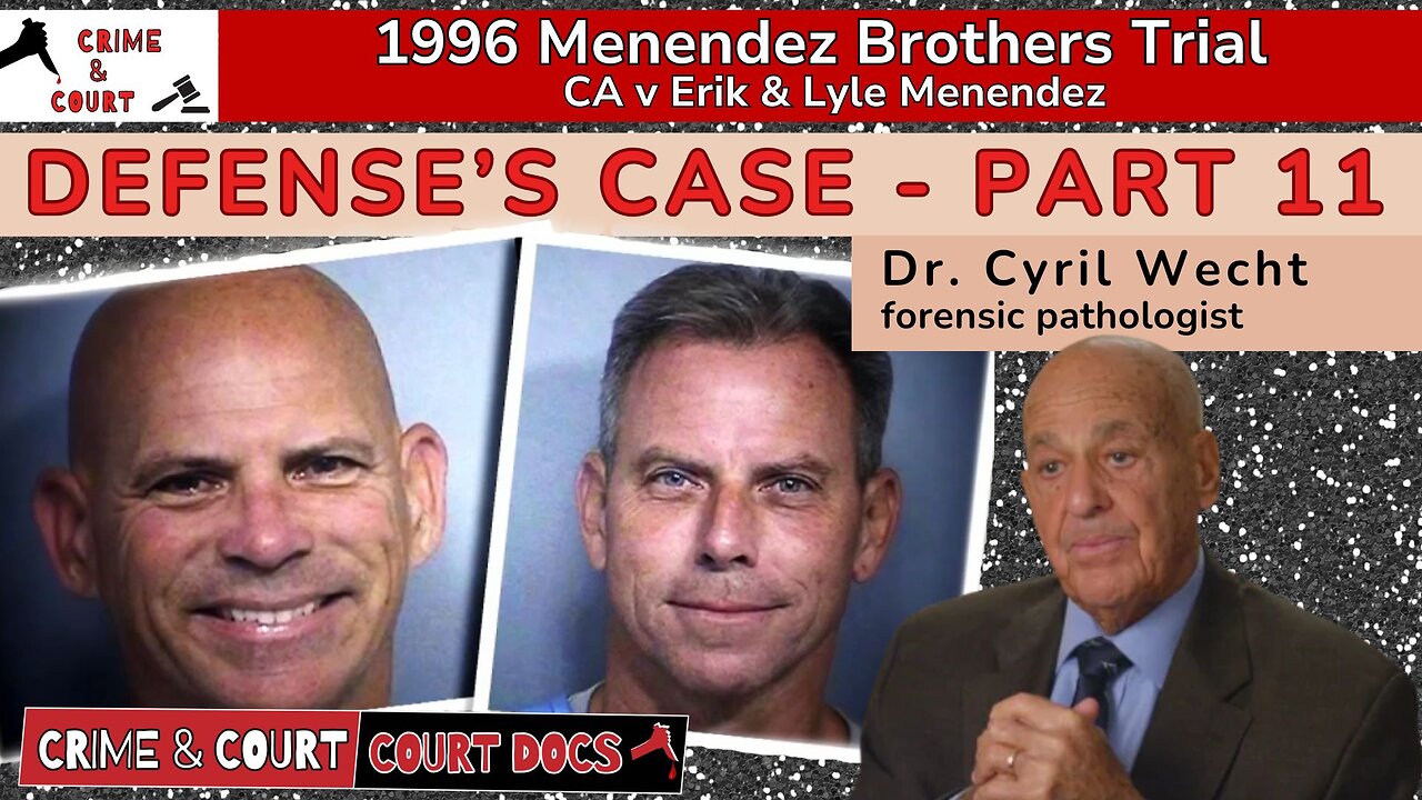 Menendez Brothers 1996 Trial | Defense's Case - Part 11 (CA v Erik & Lyle Menendez)