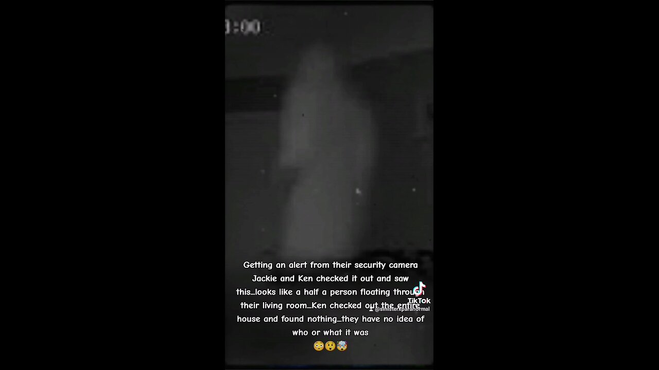 Ghost captured floating through Living Room
