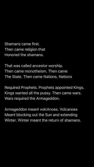 Shamans invented Koolaid