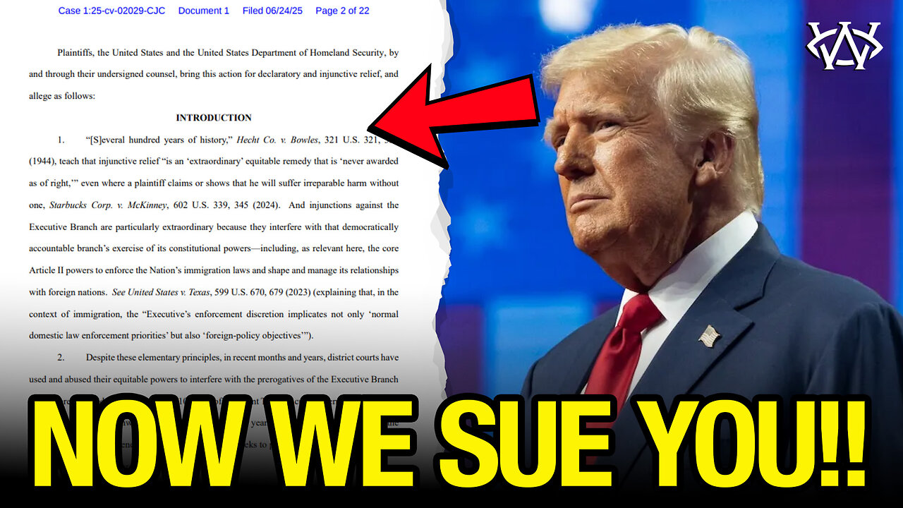 Trump DOJ Sues ENTIRE COURT of Corrupt JUDGES!