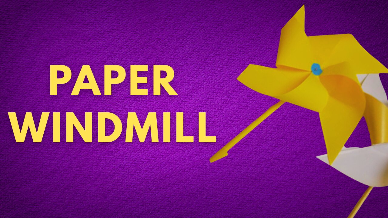 How to Create a Windmill Paper Decoration: Simple Paper Craft Tutorial