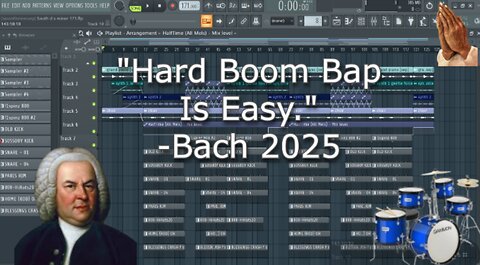 Hard Boom Bap Beat-FL Studio-How to make beats from Scratch w/ STOCK Plugins