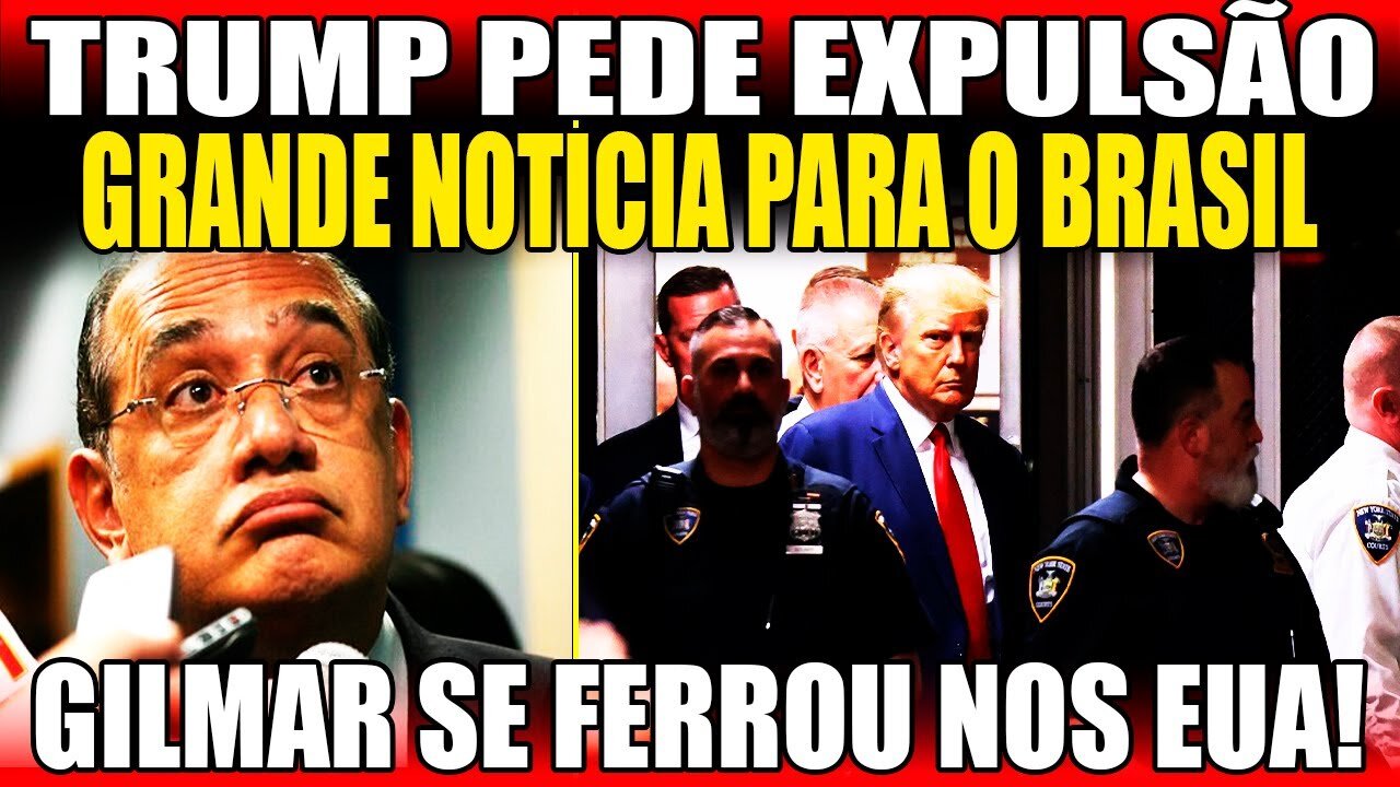 TRUMP ORDENA INTERVENÇÃO DOS EUA AGORA! GILMAR MENDES É EXPULSO DO PAÍS! VISTO E BENS SÃO CANCELADOS