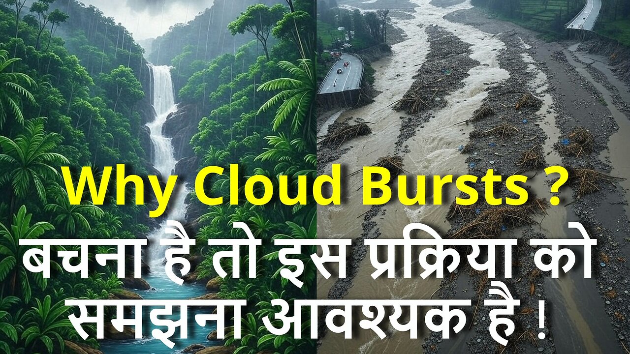 Why Do You Hear More Of Cloud Bursts Nowadays ? बचना है तो इस प्रक्रिया को समझना आवश्यक है ! #rawat