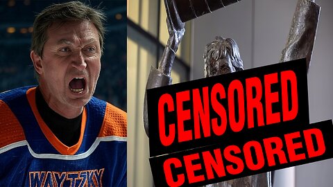 IDIOT SMEARS NHL great Wayne Gretzky's statue with S**T because he's friends with President Trump!