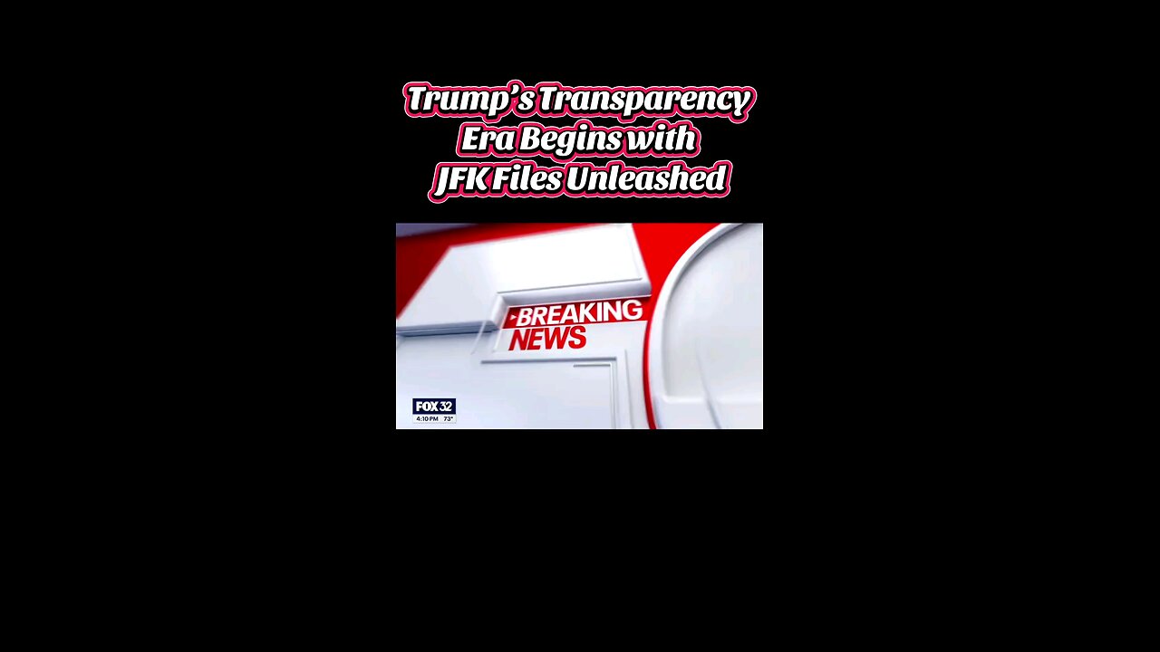Trump’s Transparency Era Begins with JFK Files Unleashed❗