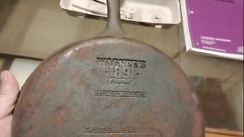 Restoring a Yard-sale Find, Wagner 8" Cast Iron Skillet
