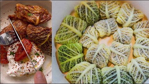 Tangy Cabbage Dolma Turkish & Persian Style Stuffed Cabbage Leaves Dinner Ideas