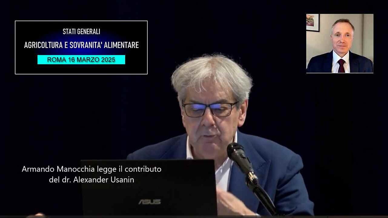 Conferenza Agricoltura e Sovranità alimentare: contributo del dr. Alexander Usanin