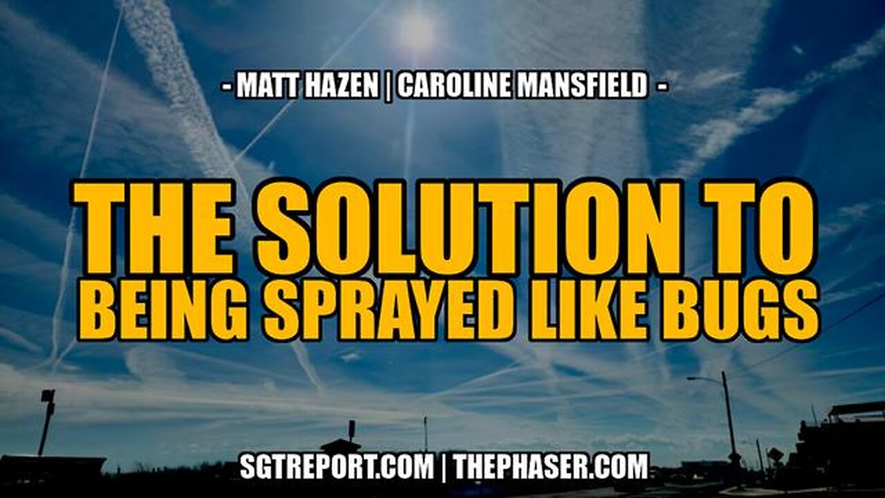 A SOLUTION TO BEING SPRAYED LIKE BUGS -- Matt Hazen & Caroline Mansfield