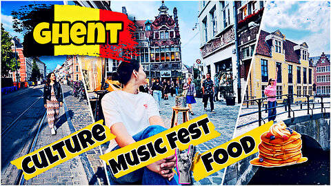 Exploring Ghent, Belgium 🇧🇪 | Food, Festival, Boat Ride & Hidden Streets!