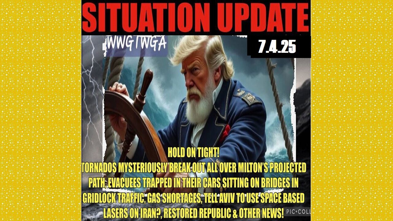 SITUATION UPDATE 7/4/25 - Bio- Terror Threat, Cia Director Confirms Deep State Coup Starting In 2016