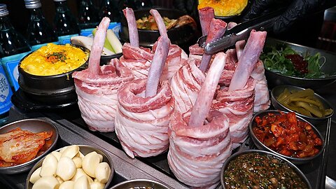 Lost everything in a fire, but this barbecue made me incredibly rich again! / Korean street food