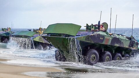 Testing US Marines’ Brand New Massive Amphibious Combat Vehicles