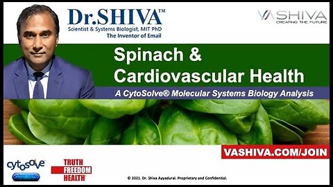 Dr.SHIVA™: Spinach on Heart Health @CytoSolve® Systems Analysis(11/21)
