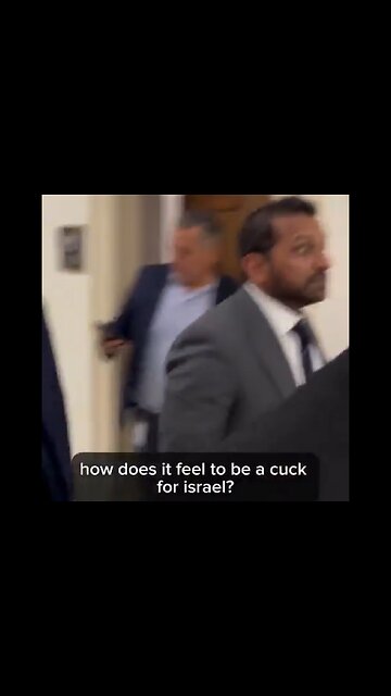 A woman chased down Kash Patel calling him a “CUCK FOR ISRAEL”.