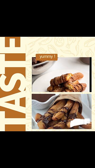 Churros with chocolate sauce!!