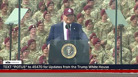 President Trump Delivers Remarks at Fort Bragg