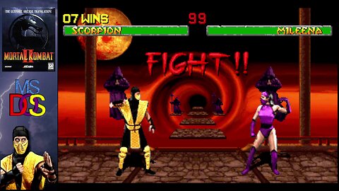 Mortal Kombat II (MS-DOS) - Scorpion vs. Mileena